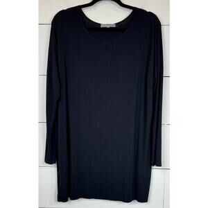 Emma's Closet Black Long Sleeve Blouse Women's Size Medium